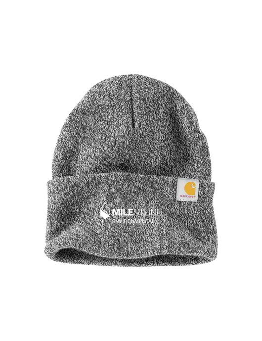 Carhartt Medium Grey Heather Watch Cap 2.0 w/Milestone Environmental Logo