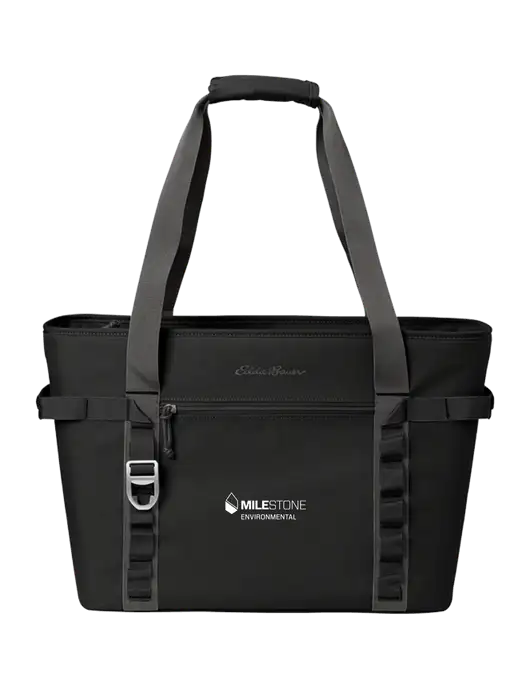 Eddie Bauer Black/Medium Grey Max Cool Tote Cooler  w/Milestone Environmental Logo