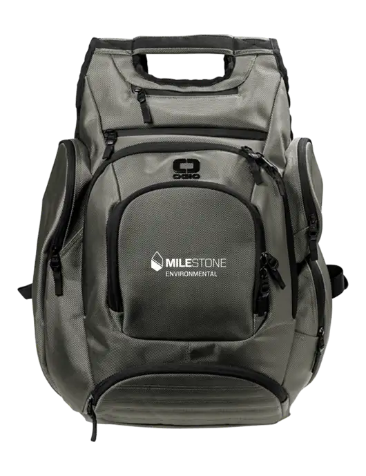 OGIO Medium Grey Metro Ballistic Laptop Backpack w/Milestone Environmental Logo