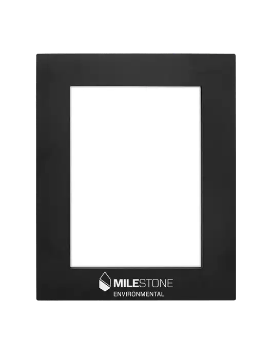Black Aluminum Photo Frame, 5 x 7 w/Milestone Environmental Logo