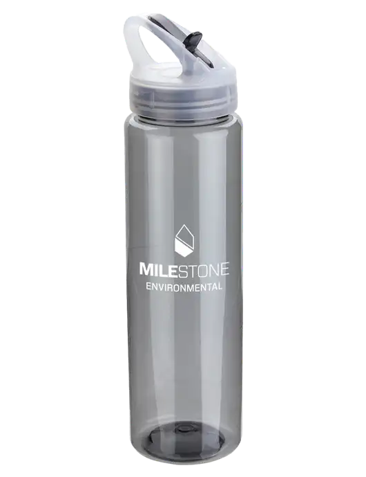 Buddy Smoke 32 oz PET Bottle with Flip Lid w/Milestone Environmental Logo