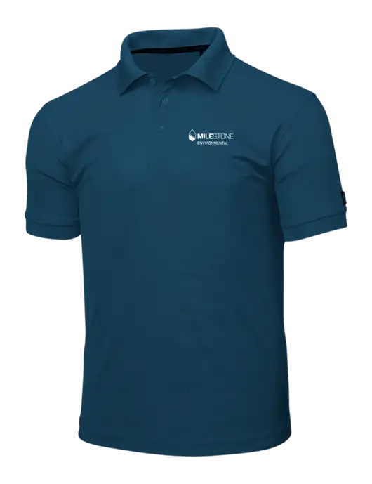 OGIO Light Navy Caliber 2.0 Polo w/Milestone Environmental Logo
