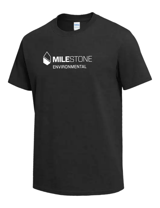 Dark Grey Heather Heavyweight 6.1 oz T-Shirt w/Milestone Environmental Logo