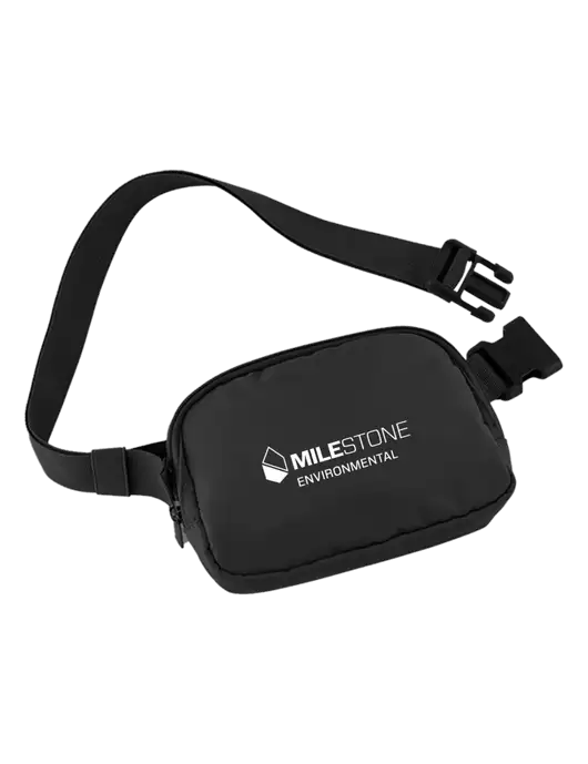 AeroLOFT Anywhere Black Belt Bag w/Milestone Environmental Logo