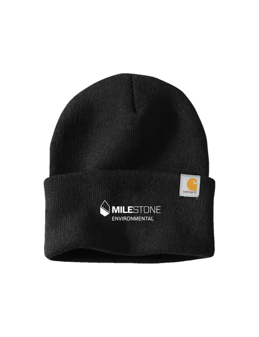 Carhartt Black Watch Cap 2.0 w/Milestone Environmental Logo