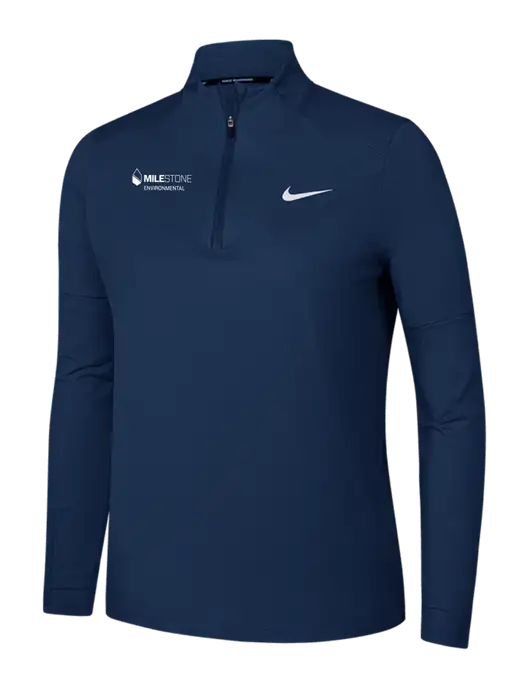Nike Dark Navy Womens Dri-FIT Element 1/2-Zip Pullover w/Milestone Environmental Logo