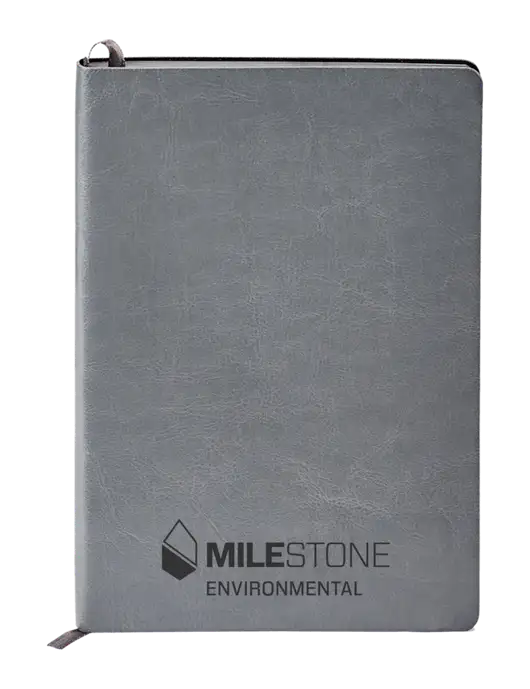 Fabrizio Grey Soft Cover 5.75 x 8.125 Journal w/Milestone Environmental Logo