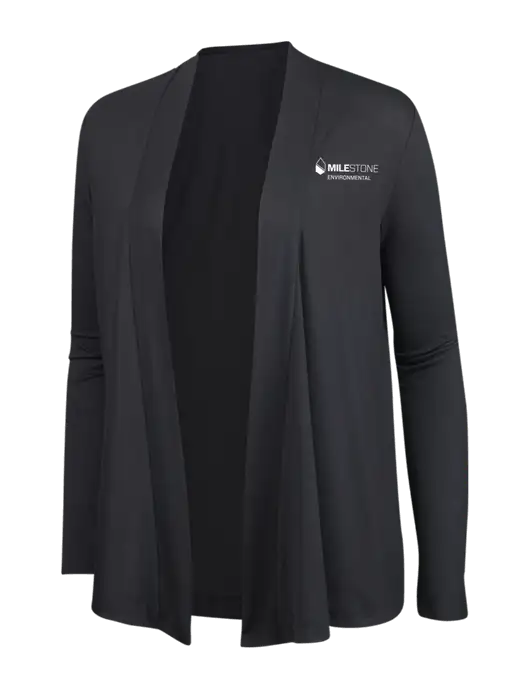 Smoke Grey Womens Concept Cardigan w/Milestone Environmental Logo