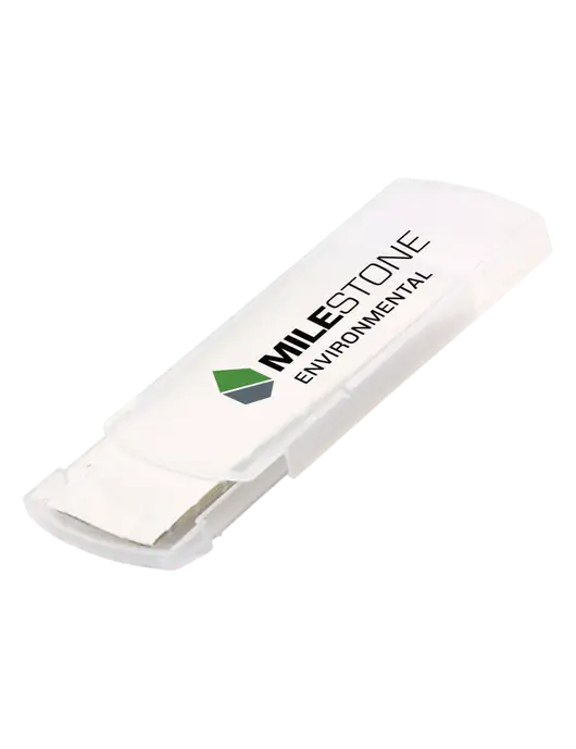 Slide Right Clear Bandage Dispenser w/Milestone Environmental Logo