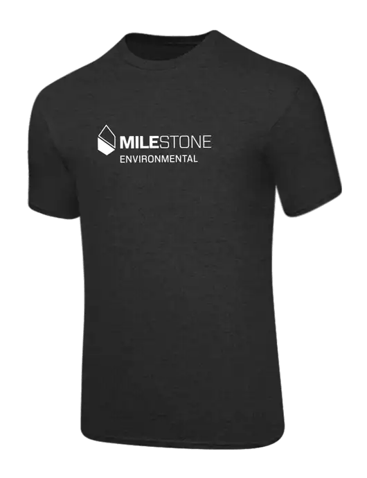 Core Blend Dark Heather Grey T-Shirt w/Milestone Environmental Logo
