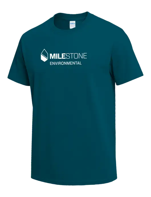 Dark Sapphire Heavyweight 6.1 oz T-Shirt w/Milestone Environmental Logo