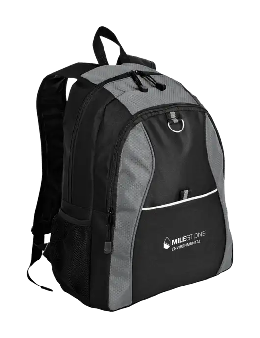 Honeycomb Grey/Black Backpack w/Milestone Environmental Logo