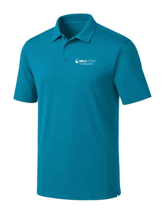 Sapphire Blue Silk Touch Performance Polo w/Milestone Environmental Logo
