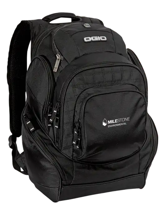 OGIO Black Mastermind Pack w/Milestone Environmental Logo