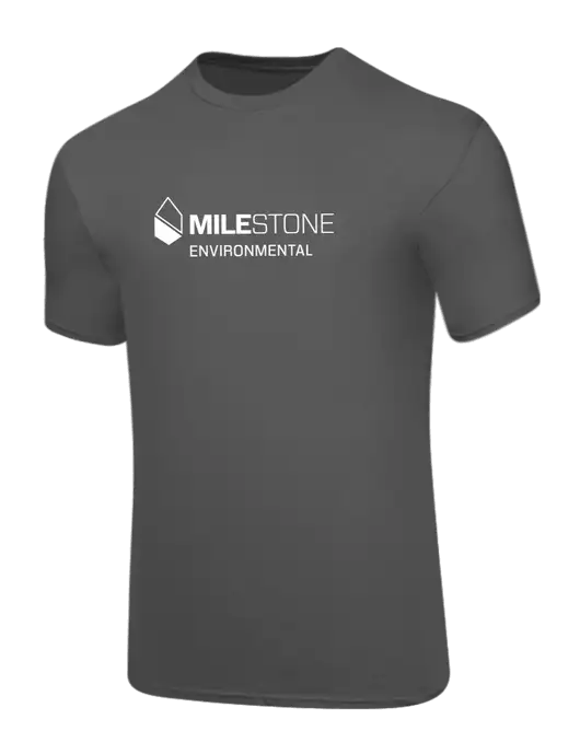 Core Blend Medium Grey T-Shirt w/Milestone Environmental Logo