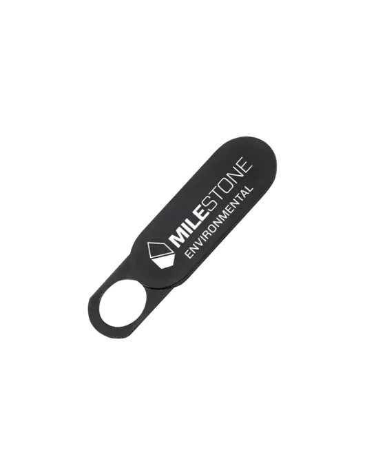 Black Web Cam Cover w/Milestone Environmental Logo