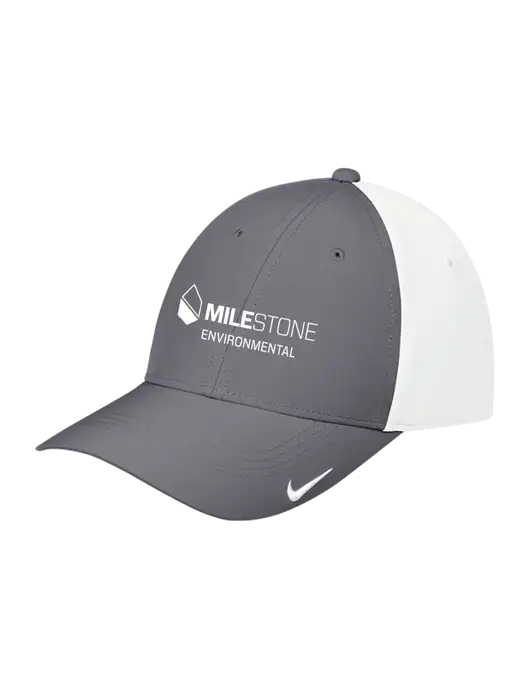 Nike Dark Grey/White Dri-FIT Legacy Cap w/Milestone Environmental Logo