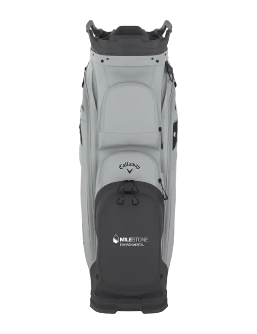 Callaway Org 14 Light Grey Golf Bag  w/Milestone Environmental Logo