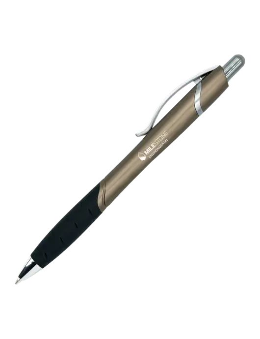 Summerhill Grey Pen - Black Ink w/Milestone Environmental Logo