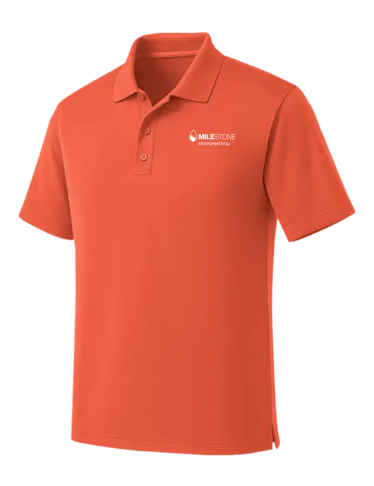 Coral Dry Zone UV Micro Mesh Polo w/Milestone Environmental Logo