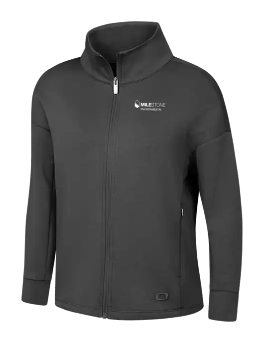 OGIO Womens Dark Grey Transcend Full-Zip w/Milestone Environmental Logo