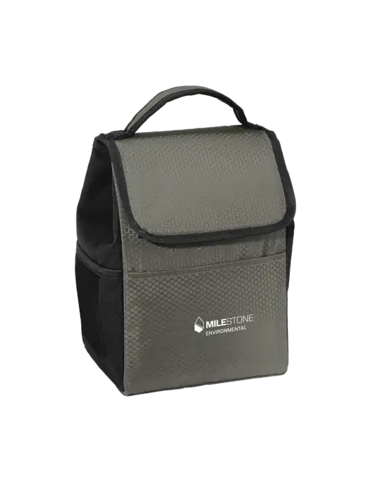 Lunch Bag Grey/Black Cooler w/Milestone Environmental Logo