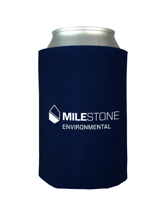 Dark Navy Foam Coolie w/Milestone Environmental Logo