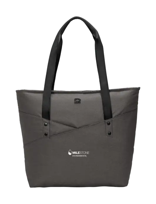 OGIO Tarmac Heather Downtown Tote 
 w/Milestone Environmental Logo