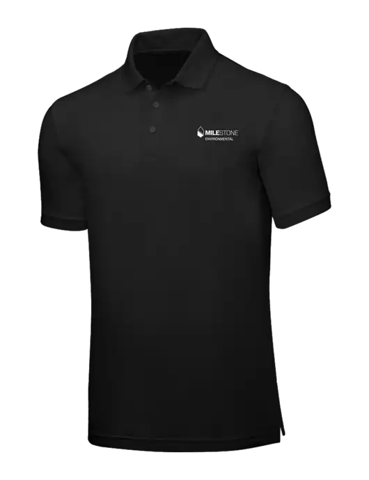 Black Core Classic Pique w/Milestone Environmental Logo