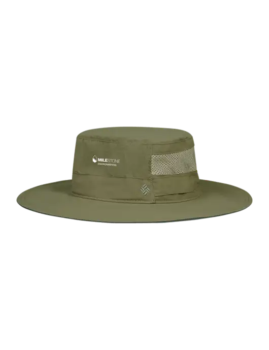 Columbia Dark Tan Bora Bora Booney  Hat w/Milestone Environmental Logo