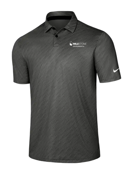 Nike Dark Grey Vapor Dash Polo w/Milestone Environmental Logo
