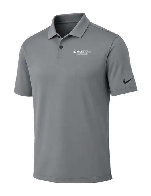 Nike Medium Grey Dri-FIT Vapor Polo w/Milestone Environmental Logo