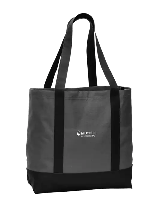 Carryall Charcoal/Black Day Tote Dark w/Milestone Environmental Logo