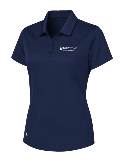 Adidas Navy Womens Basic Sport Polo w/Milestone Environmental Logo