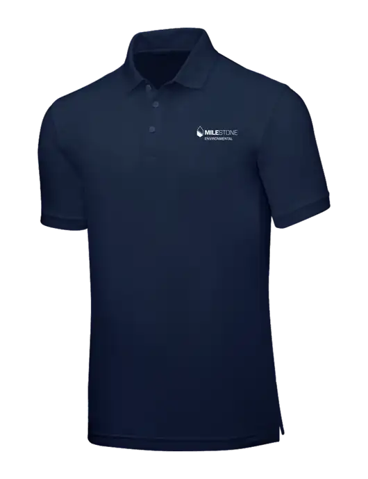 Navy Blue Core Classic Pique w/Milestone Environmental Logo