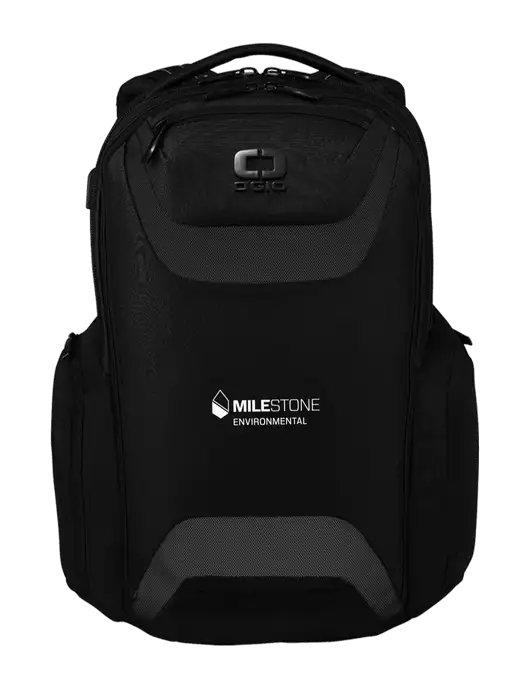 OGIO Black Charcoal Connected Pack w/Milestone Environmental Logo