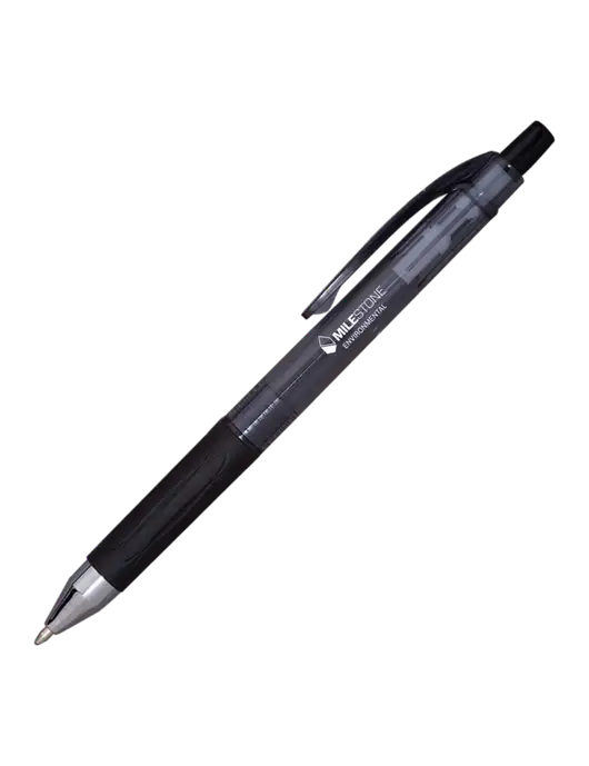 Translucent Black Tint Pen - Black Ink w/Milestone Environmental Logo