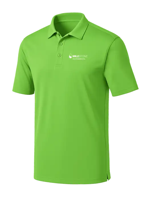Light Kelly Green Silk Touch Performance Polo w/Milestone Environmental Logo