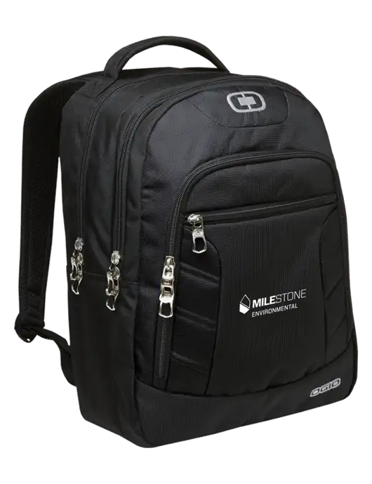 OGIO Black/Silver Colton Laptop Backpack
 w/Milestone Environmental Logo