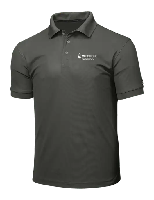 OGIO Medium Grey Caliber 2.0 Polo w/Milestone Environmental Logo