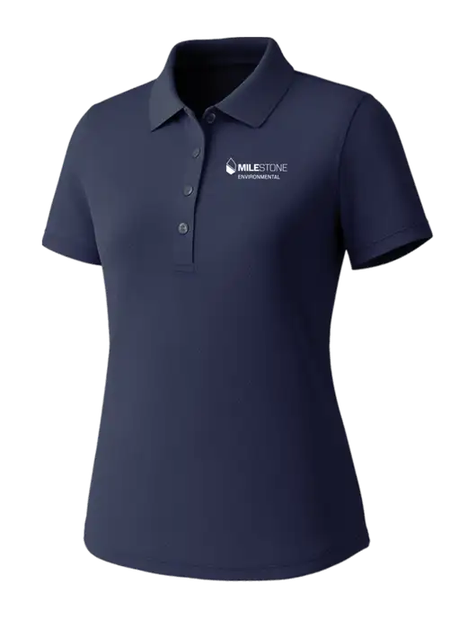 Callaway Womens Core Navy Performance Polo w/Milestone Environmental Logo