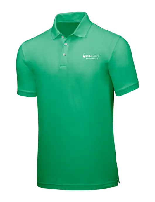 Kelly Green Core Classic Pique w/Milestone Environmental Logo