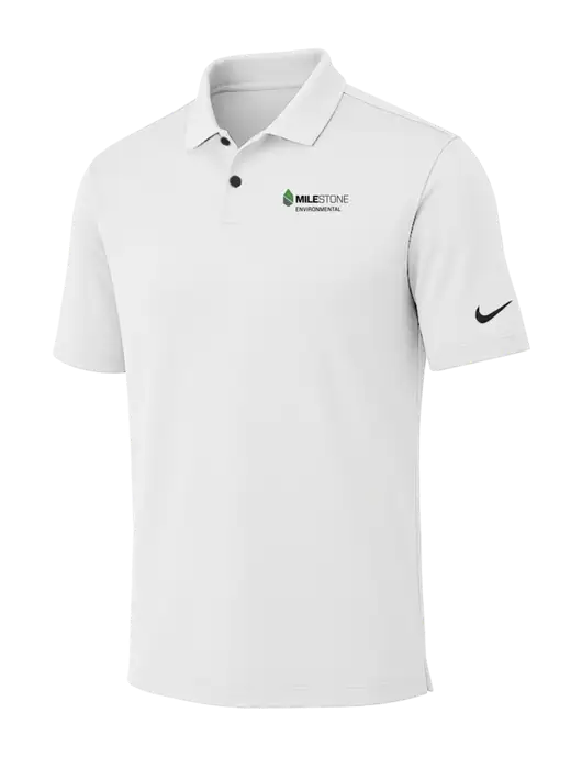 Nike White Dri-FIT Vapor Polo w/Milestone Environmental Logo