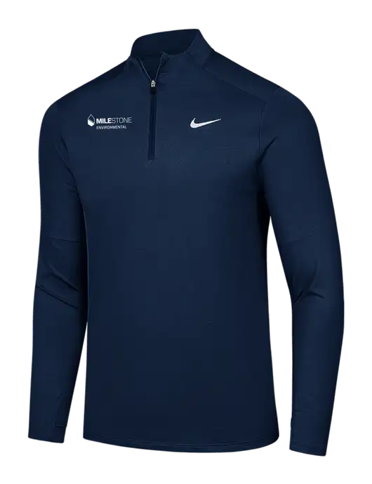 Nike Dark Navy Dri-FIT Element 1/2-Zip Pullover w/Milestone Environmental Logo