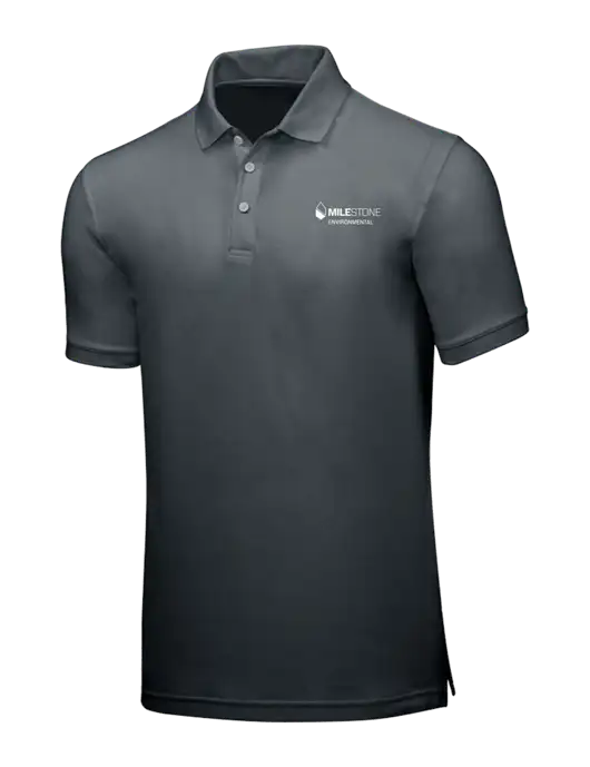 Dark Grey Core Classic Pique w/Milestone Environmental Logo