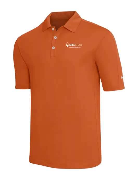 Nike Orange Tech Sport Dri-FIT Polo w/Milestone Environmental Logo