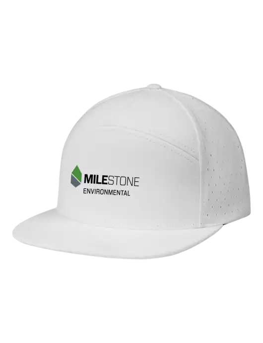 Richardson White Cannon Cap w/Milestone Environmental Logo
