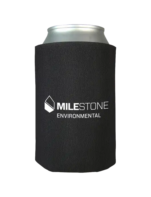 Black Foam Coolie w/Milestone Environmental Logo