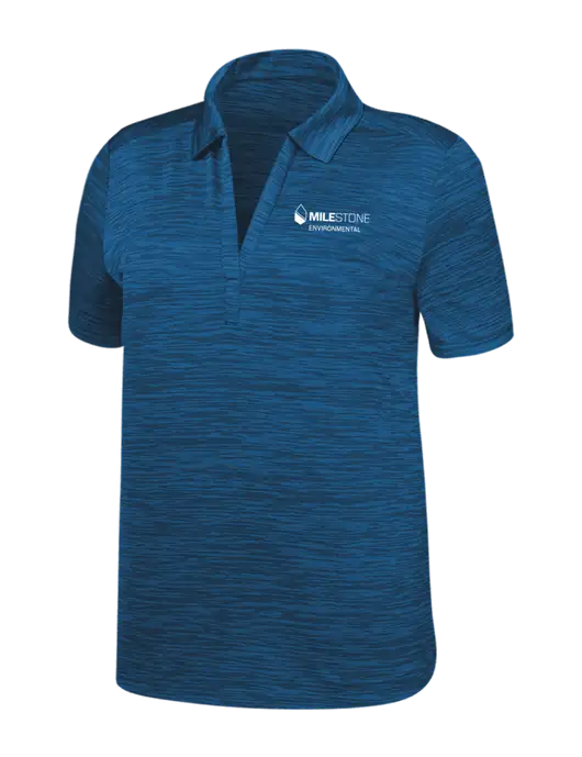 Callaway Womens Medium Slate Blue Broken Stripe w/Milestone Environmental Logo