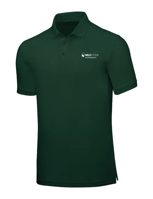 Dark Green Core Classic Pique w/Milestone Environmental Logo